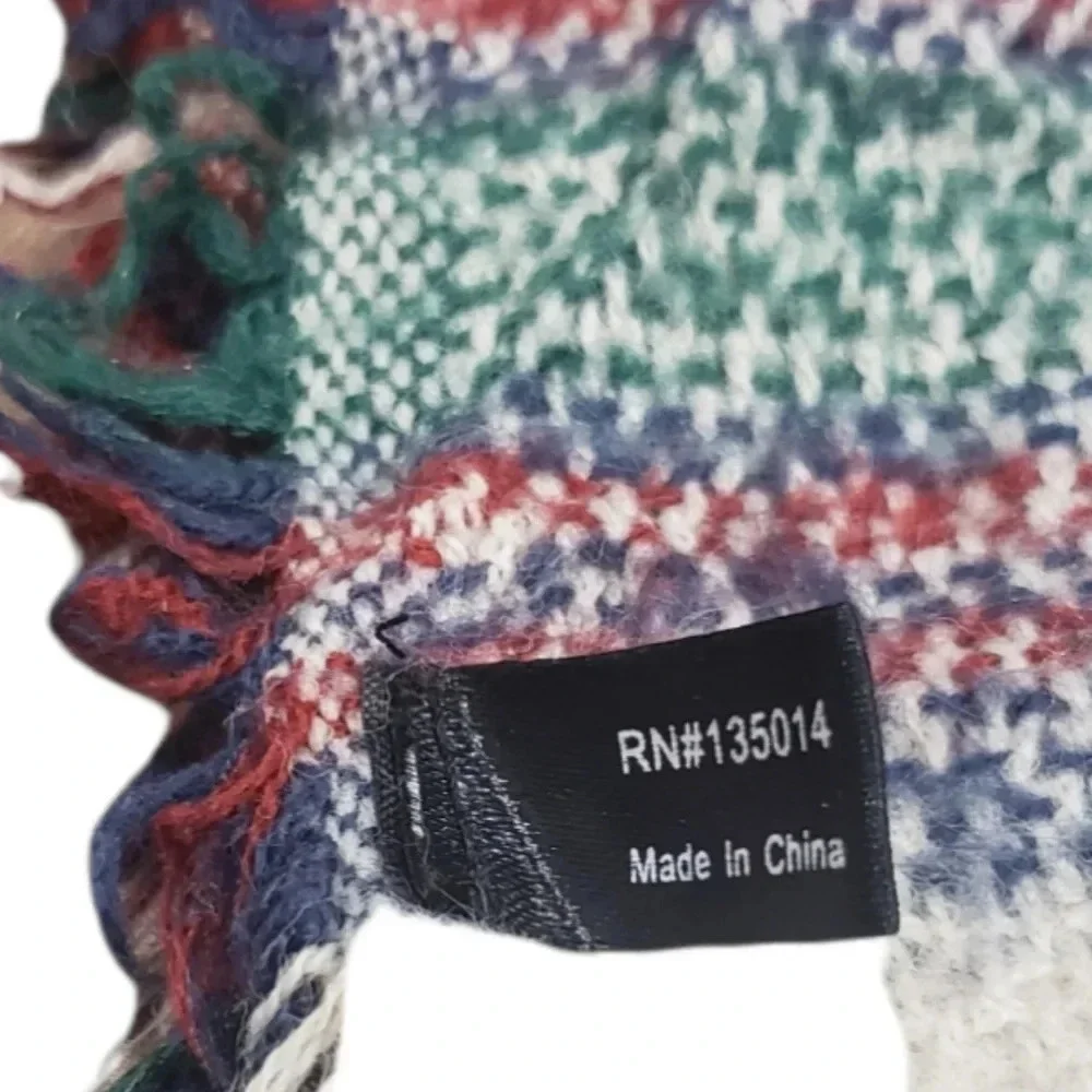 Jasmine Trading Red Plaid Blanket Scarf
